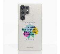 PHONECASES3D - Funda Móvil para Samsung Galaxy S25 Ultra Jess Rachel Sharp - Kindness - Diseño ergonómico - Protección Ligera y Resistente para móvil - Blanco