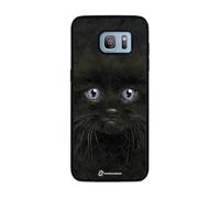PHONECASES3D - Funda Móvil para Samsung Galaxy S7 Edge Vincent HIE - Funda de teléfono 3D -Diseño Black Kitten - Carcasa con Efecto 3D Patentado - Protección Ligera y Resistente - Negro