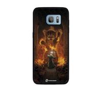 PHONECASES3D - Funda Móvil para Samsung Galaxy S7 Edge Vincent HIE - Funda de teléfono 3D - Diseño You Shall Not Pass! - Carcasa con Efecto 3D Patentado - Protección Ligera y Resistente - Negro