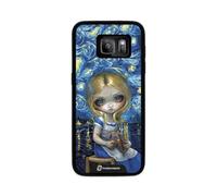PHONECASES3D - Funda Móvil para Samsung Galaxy S7 Jasmine Becket - Diseño Alice in a Van Gogh Nocturne - Carcasa con Efecto 3D Patentado - Protección Ligera y Resistente - Negro