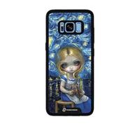 PHONECASES3D - Funda Móvil para Samsung Galaxy S8 Jasmine Becket - Diseño Alice in a Van Gogh Nocturne - Carcasa con Efecto 3D Patentado - Protección Ligera y Resistente - Negro