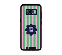PHONECASES3D - Funda Móvil para Samsung Galaxy S8 Jess Rachel Sharp - Good Things Take Time - Carcasa con Efecto 3D Patentado - Protección Ligera y Resistente - Negro