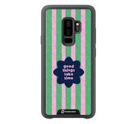 PHONECASES3D - Funda Móvil para Samsung Galaxy S9 Plus Jess Rachel Sharp - Good Things Take Time - Carcasa con Efecto 3D Patentado - Protección Ligera y Resistente - Negro