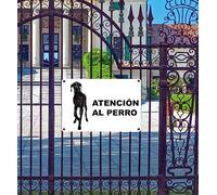 Phonecasing - Cartel de señal «Attenti al Cane» de aluminio, 3 mm, compuesto en español (20 cm x 15 cm, gran danés)