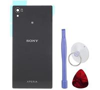 Phonecolors - Carcasa trasera para Sony Xperia Z5, color negro Incluye autoadhesivo para cristal + herramientas.