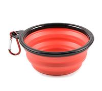 PhoneNatic Cuenco Plegable de Silicona para Perros y Gatos, Color Rojo, 350 ml, 60014328