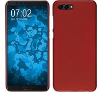 PhoneNatic Funda Rígida Compatible con Huawei Honor View 10 - Goma Rojo - Cover Cubierta Cover
