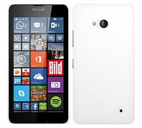 PhoneNatic Funda Rígida Compatible con Microsoft Lumia 640 - Goma Blanco - Cover Cubierta + Protector de Pantalla