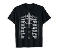 Phonetic Alphabet Pilot Aviation Vintage Gifts Men Camiseta
