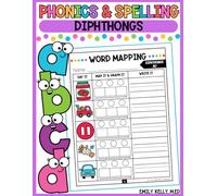 Phonics and Spelling: Diphthongs: Skill Building Workbook for Grade 1, Grade 2 or 3rd Grader with Word Work Activities (Phonics and Spelling Word Work Skill Building Workbooks)