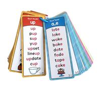 Phonics Flash Cards - Preschool Kids Learning Words Words Formies, Sight Alphabets, Doble Cara 60 Cartas 117 Grupos | Niños 1000 Palabras Que Aprenden Los Juegos De Fonética Para Hogar, Guardería Ni