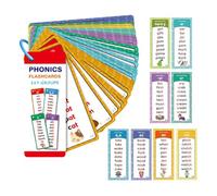 Phonics Flash Cards - Spelling Reading Learning Toys, 60 Piece Word Phonics Game Set for Kids | Educational Cards for Boys Girls Preschool Kindergarten | Fun Learning Tool for Classroom Homeschool