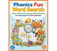 Phonics Fun Word Search: Short Vowel & Consonant Blend Puzzles for Kids Ages 4-6: Early Reader