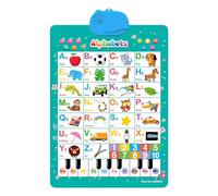Phonics Sound Wall, Classroom Learning Chart, Electronic Alphabet Poster, Interactive Talking Design, Colorful Visual Aid for Early Education Preschool Small Kids Room 24.61x16.54x0.39 Inches