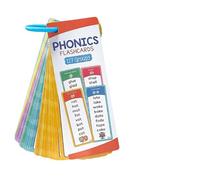 Phonics - Tarjetas didácticas, juego de 1000 palabras a la vista para niños, 60 tarjetas educativas de doble cara, para lectura y ortografía, ayuda duradera para alfabetización para guardería, hogar y