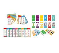 Phonics Word, con diseño codificado por colores, 13x9x2 cm, juego de tarjetas de vocabulario, tarjetas Flash, Herramienta de aprendizaje mejorada, para niños, hogar, guardería, escuela, aula, viajes