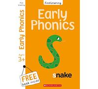 Phonics workbook for Ages 3-5 (Book 1): This preschool activity book includes a free mini-book and rewards certificate (Scholastic First Learning)