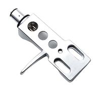 Phonograph Cartridge Holder - Aluminium Alloy Headshell for Turntable | Black Silver Needle Mount, Professional DJ, Studio Accessory for Record Player, Enthusiasts, Vinyl Music Performance