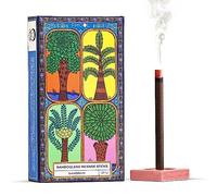 PHOOL LUXURY INCENSE Varillas de incienso sin bambú Sambrani Dhoop Sticks para Pooja y Havan fragancia de larga duración Dhoop titular en el interior sin carbón bambú tiempo de combustión: más de 60