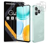 Phoona 2 Piezas Protector de Pantalla para Honor X5C Plus 4G, con 2 Piezas Protector de Lente de Cámara, Ultra HD Cristal Templado, Dureza 9H, Anti Arañazos, Sin Burbujas