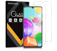 Phoona 2 Piezas Protector Pantalla para Samsung Galaxy A41 6.1", Ultra HD Transparent Vidrio Templado para Samsung A41,9H Dureza,Sin Burbujas,Antiarañazos, Antihuellas