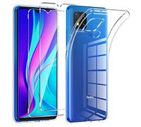 Phoona Funda para Xiaomi Redmi 9C/ 9C NFC, con 2 Piezas Cristal Templado Protector Pantalla,Transparente Ultra Fina TPU Carcasa Fundas para Redmi 9C