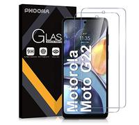 Phoona Protector de Pantalla para Motorola Moto G22/E32/E32S, 2 Unidades Cristal Templado Protector Pantalla para Moto G22, Dureza 9H, Sin Burbujas, Antiarañazos(6,5 pulgadas)