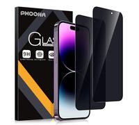 Phoona Protector Pantalla iPhone 14 Pro 6.1",9H Dureza,Anti-Arañazos,Película Protectora Contra Miradas Indiscretas,Cristal de Privacidad Prueba de Espías,2 Piezas