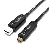 phoossno UL CMP Plenum nominal USB A a C de fibra óptica 3.1 Cable de 10 Gbps 50 pies compatible con Microsoft Azure Logitech Camera Aver&Vaddio&Barco ClickShare pantalla táctil Kinect Intel RealSense