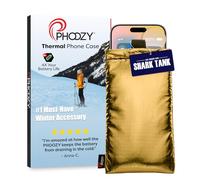 Phoozy Apollo Plus - Estuche térmico para teléfono inteligente iPhone, Samsung, Huawei, Xiaomi, funda con revestimiento suave, protege de temperaturas extremas, ayuda a ahorrar batería, dorado