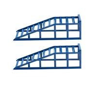 phosir Plataforma elevadora hidráulica para coche, 2000 kg, juego de 2 unidades, nivel plano de entrada de 23°, para cambio de aceite y cuidado del coche, acero, 94,8 cm, color azul
