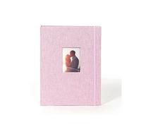 Photo Album 3 Inch 208 Pockets for Mini Film Album for Photo Album Mini Instant Picture Case Storage Photo Album for Family (Color: Pink)