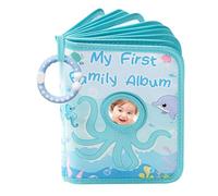 Photo Book - Álbum de imágenes temáticas para pulpo blando | First Family Memory Keepsake Book para niños pequeños | Contiene fotos de 4x6 pulgadas en ranuras fotográficas de tela | Libro de peluche