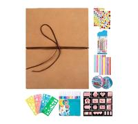 Photo Card Album - Álbum de recortes de boda | Folding Stationery Supplies With 12 Color Markers, Foldable Acordeon-Style Scrapbook For Birthday Wedding Valentines Date Couples Bridal Graduation