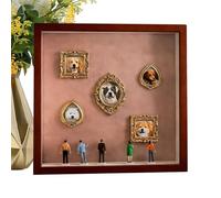 Photo Display Memory Box - Miniature Museum Decoration | Pet Photos Figurines Display Box Kit Suitable For Bedside Dorm Bedroom Apartment Birthday Holiday Mother's Day