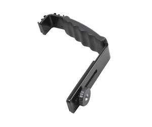 Photo Flash Video Camera Grip Handle L Handle with 2 Standard Side Hot shoe Mount the holder DSLR