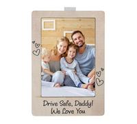 Photo Frame, Dashboard Picture Holder, 4.21x2.76x0.87 Inches, Strong Adhesive Compact Size Organizer Interior Display Stand, Travel Accessory for Drivers, Business, Tourists and Car