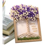 Photo Frame Decor, Tree Shaped Stand, Family Picture Holder, Small Desktop Display Mothers Day Gift Idea for Living Room Bedroom Study Office Entryway Birthday Party Use Home