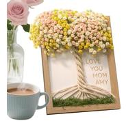 Photo Frame Decor, Tree Shaped Stand, Family Picture Holder, Small Desktop Display Mothers Day Gift Idea for Living Room Bedroom Study Office Entryway Birthday Party Use Home