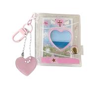 Photo Keyring - Compact Memory Case, Mini Album Holder, Double Side Display, Portable Image Storage | Backpack Accessory, Travel Asential, Party Favor, Family Present, Classroom Gift, Everyday Carry