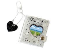 Photo Keyring - Compact Memory Case, Mini Album Holder, Double Side Display, Portable Image Storage | Backpack Accessory, Travel Asential, Party Favor, Family Present, Classroom Gift, Everyday Carry