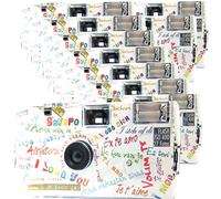 PHOTO PORST Edition I Mog Di - Cámaras desechables (10 unidades, 10 unidades, 27 disparos, flash, pilas y película), color blanco