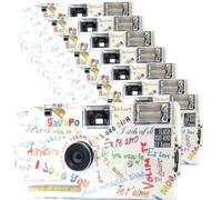 PHOTO PORST Edition I Mog Di - Cámaras desechables (8 unidades, 1 A, con flash, pilas y película, 8 unidades, 27 tomas cada una)