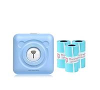 Photo Printer Mini Bluetooth Printer With White Sticker Rolls (Color: 304BL 3Sticker)