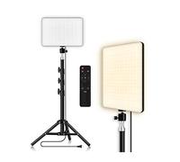 Photo Studio LED 2700k-5700k Lámpara de Relleno de Video Panel de luz Iluminación de fotografía con Soporte de trípode Brazo Largo for transmisión en Vivo(Table)