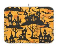 Photo Tales From The Crypt Hallowen - Tapete de secado mate para encimera de cocina, protector de encimera, resistente al calor, tapete de secado de platos para cocina, grande, 18 x 24 pulgadas