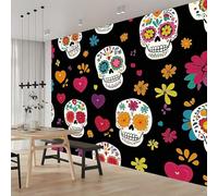 Photo Wallpaper Cartoon Pencil Sun Photo Wallpaper 3D Effect Wall Wallpaper UV Resistant 200 x 140 cm for Living Room Bedroom Hallway Non-Woven Wallpaper Motif Wallpaper Wall Decoration Colourful
