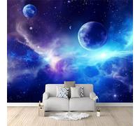 Photo Wallpaper Children's Room Fantasy Universe Mist 250 x 175 cm Moderno 3D Efecto Papel Pintado No Tejido, Decoración de Papel Pintado Resistente a los rayos UV para Dormitorio Living Room Hallway