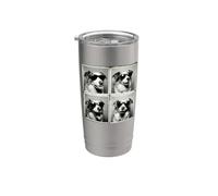 Photobooth Selfies Sunglasses Blue Merle Australian Shepherd Vaso térmico de acero inoxidable de doble pared