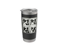 Photobooth Selfies Sunglasses Blue Merle Australian Shepherd Vaso térmico de acero inoxidable de doble pared
